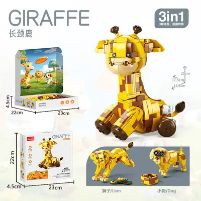 Lego-Compatible Building Blocks, Animal Transformer Set for Children - 9