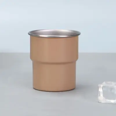 New 304 stainless steel mini wine glass single-layer corrugated edge anti-scald thermos cup outdoor camping style picnic water cup - 8