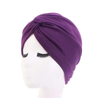 Cotton Turban Hat, Twist Hat, Model TJM-163