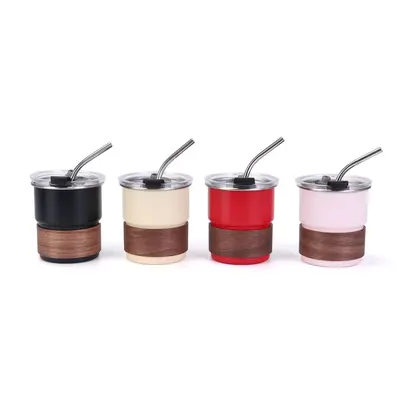 New 304 stainless steel mini wine glass single-layer corrugated edge anti-scald thermos cup outdoor camping style picnic water cup - 6