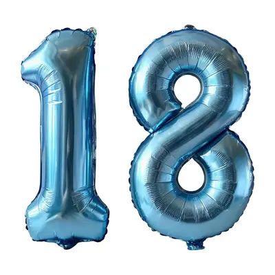32 inç folyo rakam balonu, doğum günü parti dekorasyonu