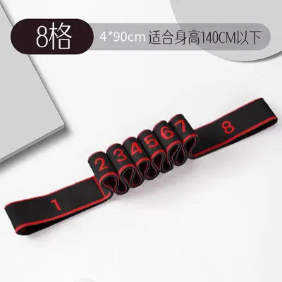 Knitted Segmented Yoga Stretch Strap, Multi-Level Adjustable, High Elasticity - 9