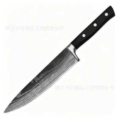 Yangjiang Damaskus-Muster Küchenmesser-Set mit Chef- und Santoku-Messer - 7
