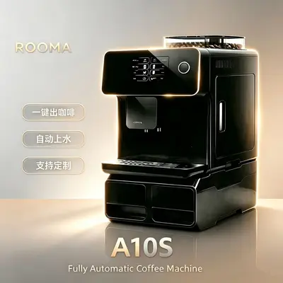 Vollautomatische Kaffeemaschine A10S, gewerbliche Espressomaschine, Americano, Latte Macchiato A10, Milchschaum, Touchscreen, Export-Dropshipping