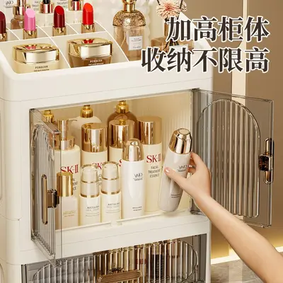 Vanity cosmetics storage box organizer - 3