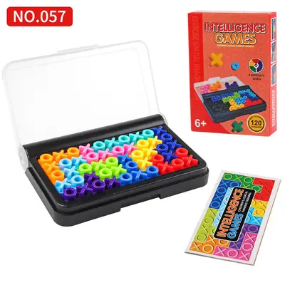 Puzzle Bead Brain Logic Training Board Game, Pocket Size Educational Toy - 9