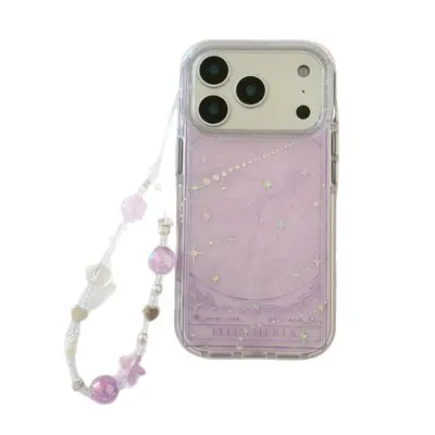 Vergoldete Handyhülle mit Kette für iPhone 16 Pro Max