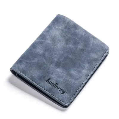 Baellerry Short Men's Wallet, Retro Matte Leather, Bifold - 12