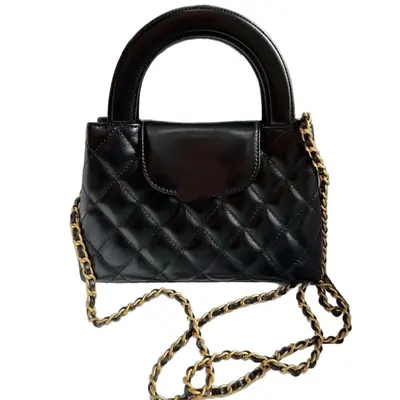 Genuine Leather Women's Shoulder Bag Multifunctional Large Kelly Bag - 5