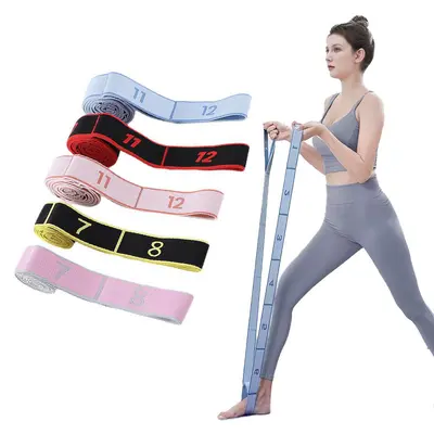 Dans ve Yoga Direnç Bandı Seti, Çocuk ve Yetişkin, Rakamlı Esneme Bandı - 4