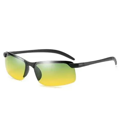 Multifunctional Day-Night Safety Glasses with Cycling Frame and Night Vision Overlay - 9