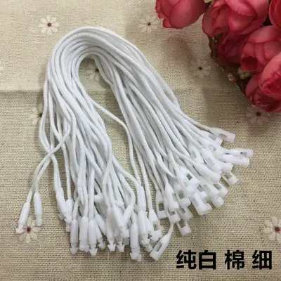 Siyah polyester balmumlu asma etiket ipi, kalınlaştırılmış