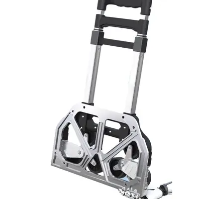 Foldable Lightweight Hand Trolley for Shopping and Luggage, Stair-Climbing
