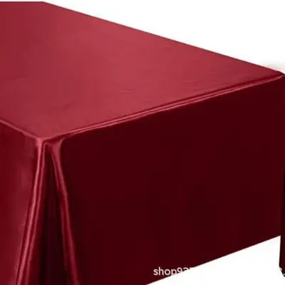 Satin Square Tablecloth 70g High-Density for Weddings and Restaurants - 12