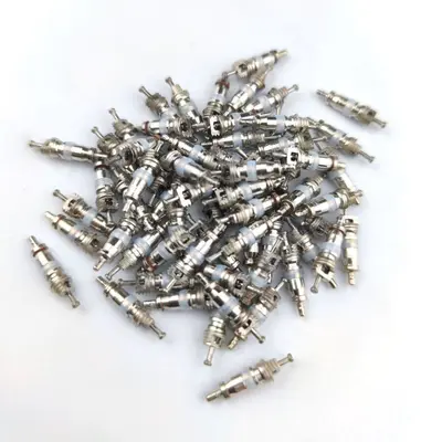 American Valve Core Zinc Alloy Red for Car Motorcycle Bicycle Tire - 12