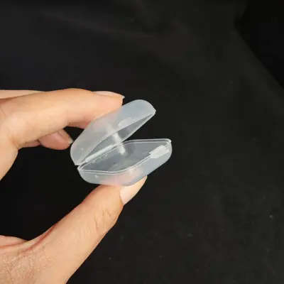 3.5 Son derece şeffaf küçük kare kutu taşınabilir kulak tıkacı kutusu PP saklama kutusu olta kutusu mini küçük kapaklı kutu küçük plastik kutu - 5