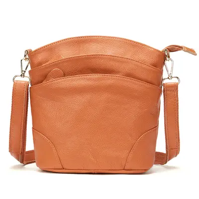 Genuine Cowhide Bucket Bag, Middle-Aged Mom Style, Single Strap - 11