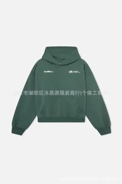 Unisex Autumn Winter Hooded Sweatshirt, Solid Color, Loose Fit