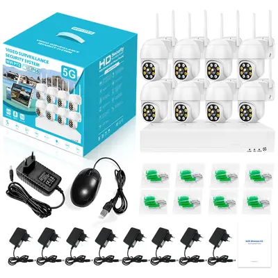 NVR kamera sistemi, 4/8 kanal, WiFi, monitor ekranlı