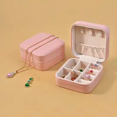 Tragbare Schmuckschatulle Europa Prinzessin Korea kleine Reise-Handschmuck-Schmucktasche Ohrringe Ring kleine Aufbewahrungsbox für Frauen - 8