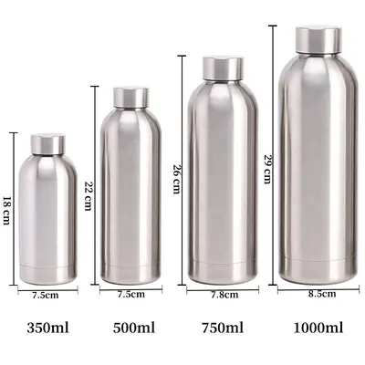 350 ml Paslanmaz Çelik Yalıtımlı Şişe, Dar Ağızlı, Saplı - 7