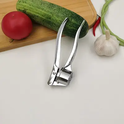 Manual stainless steel garlic press garlic mincer kitchen garlic crusher garlic peeler garlic squeezer garlic peeler - 10