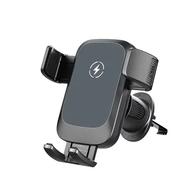 Universal Car Phone Holder with 15W Wireless Charging, 360° Rotation - 6