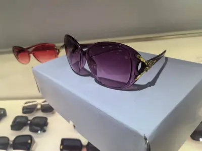 9257 Women's Oversized Polarized Sunglasses, Fox Head Design - 7