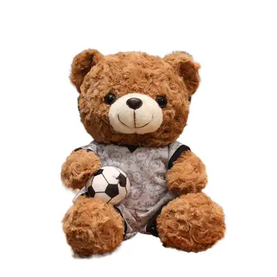 Football Themed Teddy Bear Plush Toy, World Cup Gift