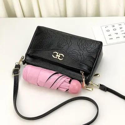 Women's Single Shoulder Crossbody Clutch with Coin and Phone Compartment - 3
