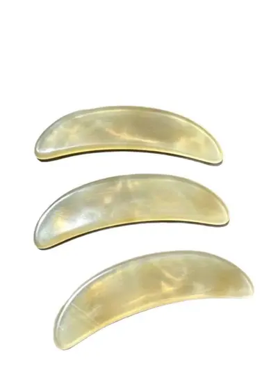 Reçine Gua Sha Taşı Taklit Koç Boynuzu Gua Sha Tahtası Aksesuarları Özelleştirilebilir Küçük Koyun Tırnak Miyofasyal Serbest Bırakma Masaj Meridyen Çubuğu Stok Toptan