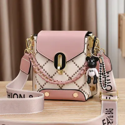 Manufacturer's New Summer Bag Korea Style Simple Small Square Bag Fashion Versatile Single Shoulder Cross Body Fashion Mini Mobile Phone Bag Women's Bag - 8