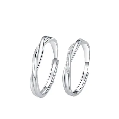 Mobius ring couple rings, men and women, modern design - 6