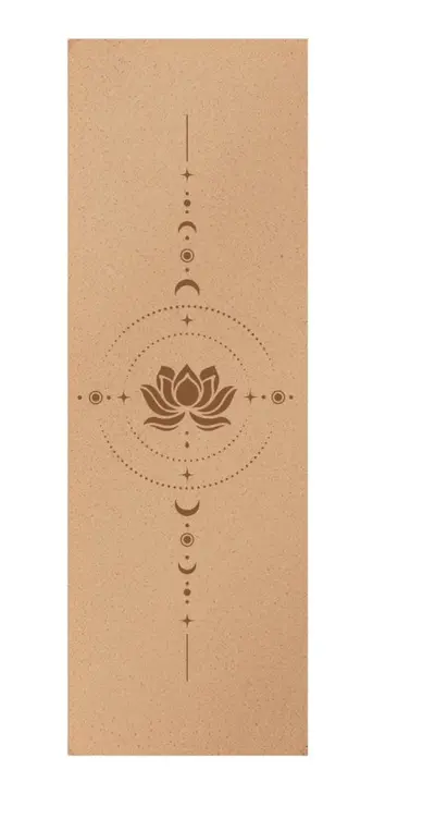 Natural cork rubber yoga mat, 4.5mm, non-slip, extra wide - 8