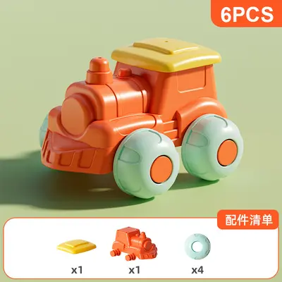Soft Rubber Building Blocks, Large Pieces, Ages 3-6 - 7
