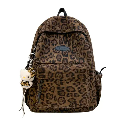 Leopard Print Backpack for Middle School Students, Convertible Handbag - 6