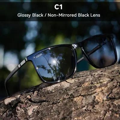 KDEAM New Large Size Square Polarized Sunglasses Outdoor UV Protection Fishing Driving Glasses KD705-PLUS - 7