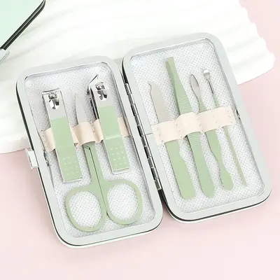 Manicure Tool Set, 7 Pieces, Portable Nail Clipper Set - 12