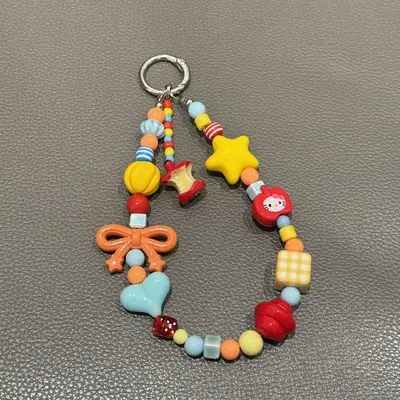 Cute Star Phone Charm and Beaded Phone Strap - 10