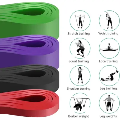 Pull-Up Resistance Band, Fitness Elastic Training Rope for Yoga and Stretching - 4