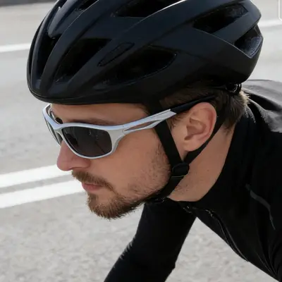 Polarized Sports Sunglasses for Men, Windproof, Outdoor Cycling, UV Protection - 4