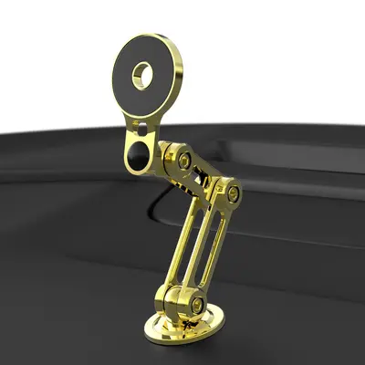 Car Phone Holder, Metal Alloy, Magnetic, Rotating, Foldable - 9