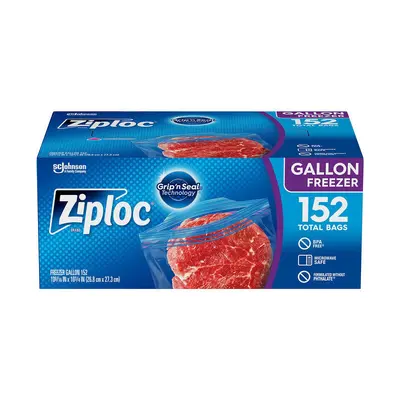 Ziploc Food Bag, Thick Double-Zip Seal, Medium - 13