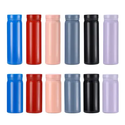 Mini isolierter Becher 304 Edelstahl Vakuum-Taschenglas einfacher frischer Stil unisex Wasserflasche tragbar Geschenk Personalisierung