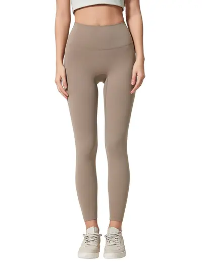 Bauchformende enge Yogahose mit Po-Lifting, gebürstetes Material - 6
