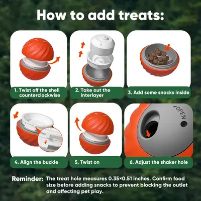 Electric Smart Cat Toy, Leaking Food Ball with Rolling Motion for Cats and Dogs - 4