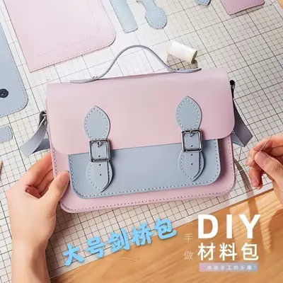 Handgefertigte DIY-Tasche, quadratische Damen-Umhängetasche - 5