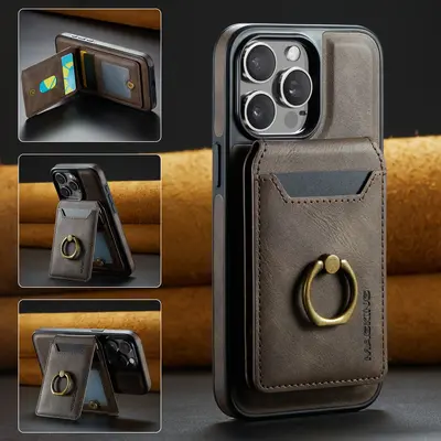 iPhone 17 Leather Phone Case with Wireless Charging