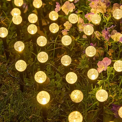 Solar LED Bubble Ball Ground Light, Waterproof Outdoor Garden Decoration - 7
