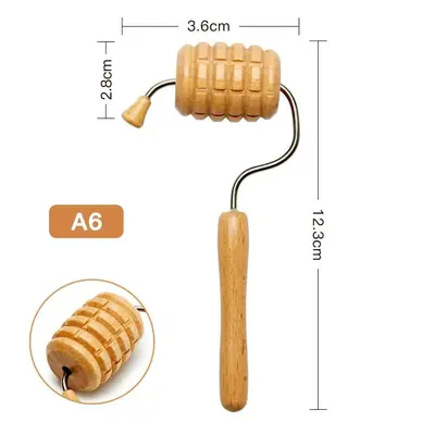Amazon-Buchholz kleines Massageset Lotus, handgefertigte Massagezubehöre aus Lotusholz, massives Lotusholz, handgeschnitztes Set - 12